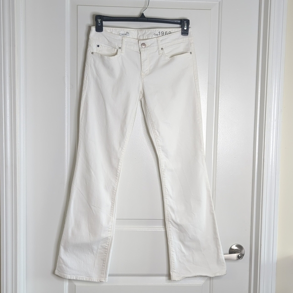 Gap 1969 Sexy Bootcut White Denim Classic 5 Pocket Style Jeans 28P - Picture 3 of 11